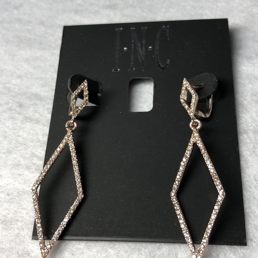 CZ earrings cubic zirconia faux diamond jewelry